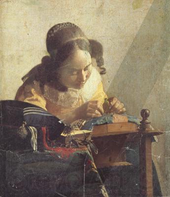 Jan Vermeer De kantwerkster (mk30) Germany oil painting art